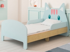 Ліжко дитяче розсувне IndigoWood Slide Cat pink